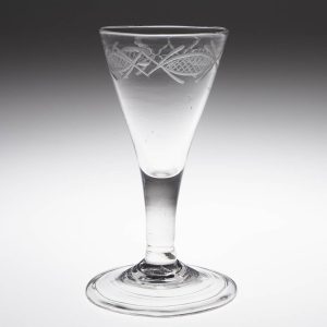 An Antique Drinking Glass For Gin c1780