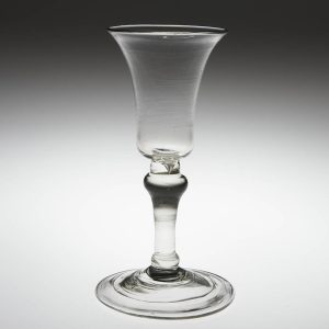 Georgian Balustroid Gin Glass c1740