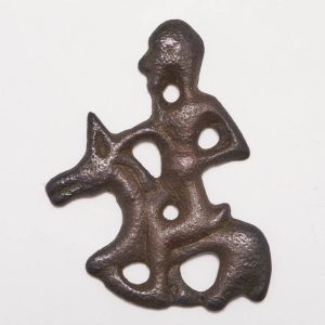 Viking Horse and Rider Bronze  Mount, 9th-11th Century