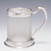 Silver/Frosted Glass Tankard
