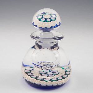 A John Deacons Magnum  " Clichy Rose " Millefiori Ink Bottle Paperweight  c2006