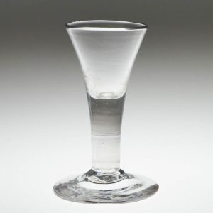An 18th Century Drawn Trumpet Dram Glass c1750