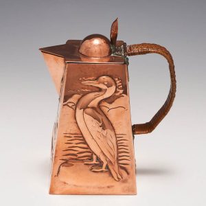 A Very Fine Newlyn Copper Jug c1900