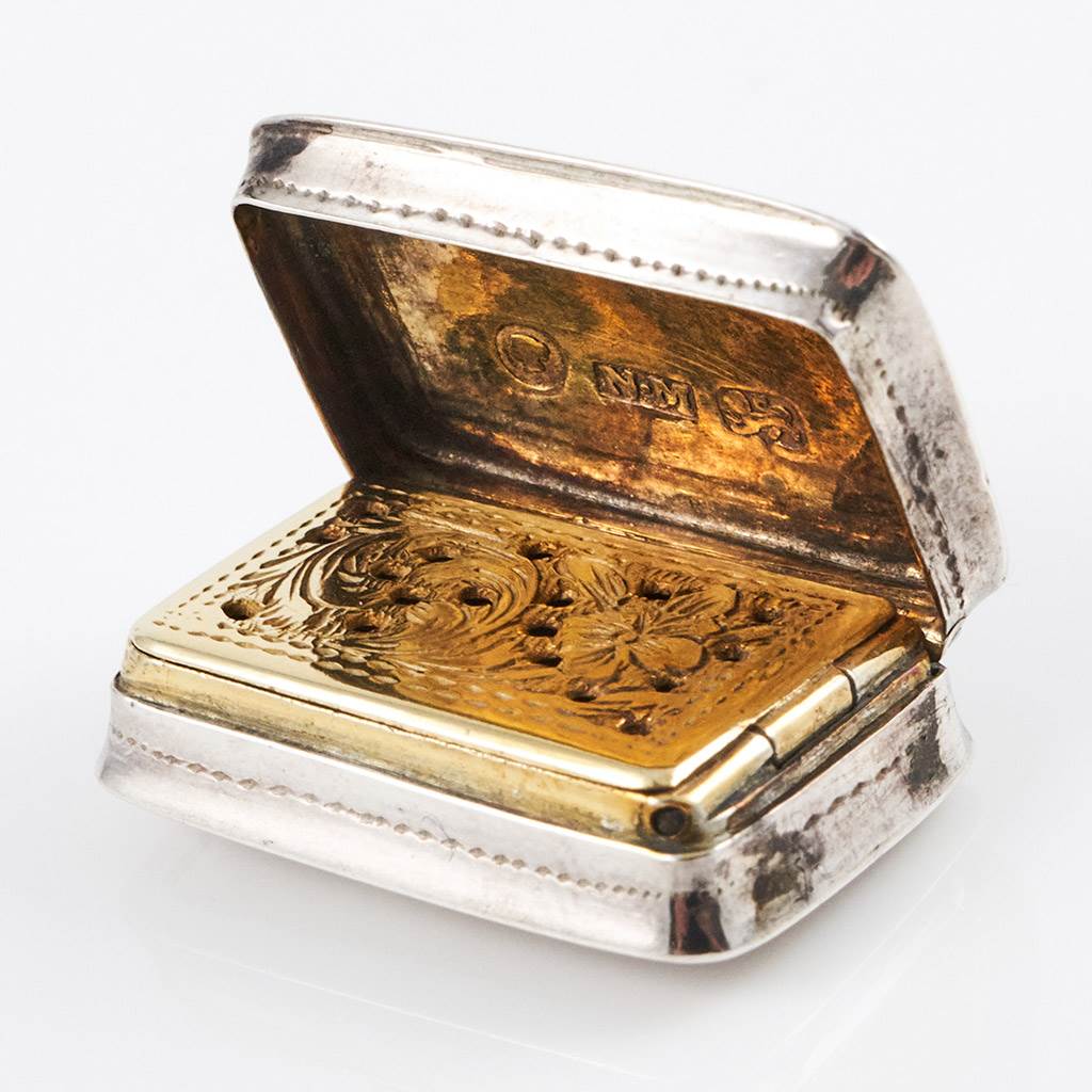 Silver Gilt Vinaigrette