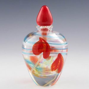 Siddy Langley Turquoise and Red Scent Bottle