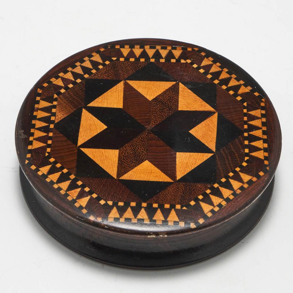 Tunbridge Ware Circular Box