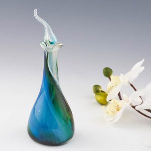 Siddy Langley Blue, Green and Turquoise Ship's Decanter Scent Bottle 2022