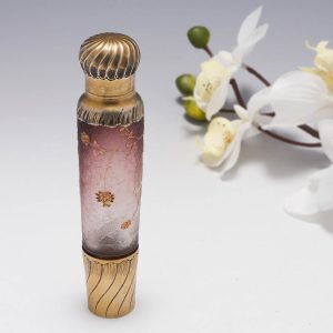 Daum Nancy Cameo Glass Opera Or Absinthe Flask 1890-96