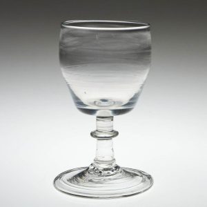 Georgian Gin Glass with Folded Foot c1800