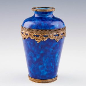 A Sevres Porcelain Vase by Paul Milet With Ormolu Mounts c1930