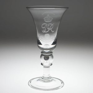 Royal Brierley George VI Coronation Commemorative Coin Goblet 1937