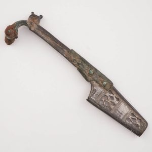 Large Iron Age Celtic Tinned Bow Brooch, 1st Century AD