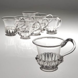 Eight Gadrooned Regency Custard Cups c1830