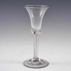 Antique Air Twist Stem Wine Glass c1750