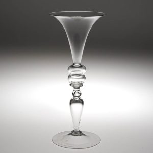 A 17th Century Venetian Style Wine Glass  By William Gudenrath