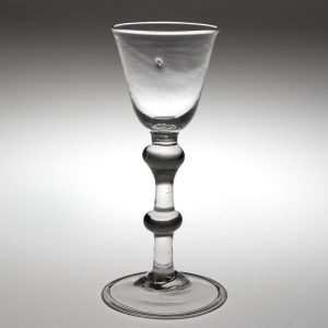 An 18th Century Antique Wine Glass c1745