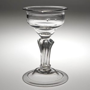 A Georgian Pedestal Stem Sweetmeat Glass c1760