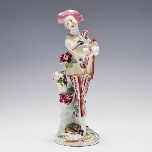 A Derby Porcelain Pastoral Figure 'Italian Farmer' c1765