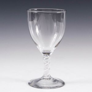 Antique Opaque Twist Stem Goblet