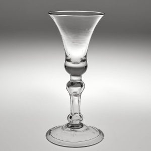 18th Century Hollow Stem Balustroid Wine Glass c1745