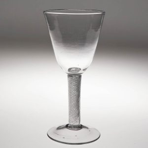 An 18th Century Air Twist Stem Glass Goblet c1750