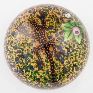A William Manson Senior Magnum Salamander Paperweight c1979