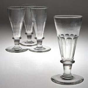 Four Late Victorian Large Ale Glasses c1890