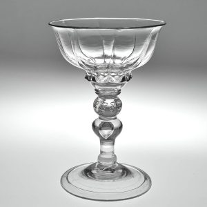 A Baluster Stem Sweetmeat Glass c1740
