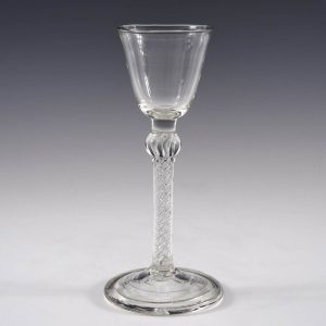 A Knopped Composite Stem Wine Glass 1930