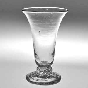 An 18th Century Air Beaded Jelly Glass  c1765