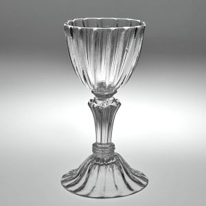 A Pedestal Stem Sweetmeat With Domed Foot Glass c1750
