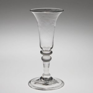 An Elegant 18th Century Balustroid Gin Glass c1745