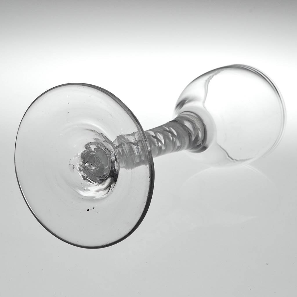 18th Century Opaque Twist Wine Glass c1760 - Image 4