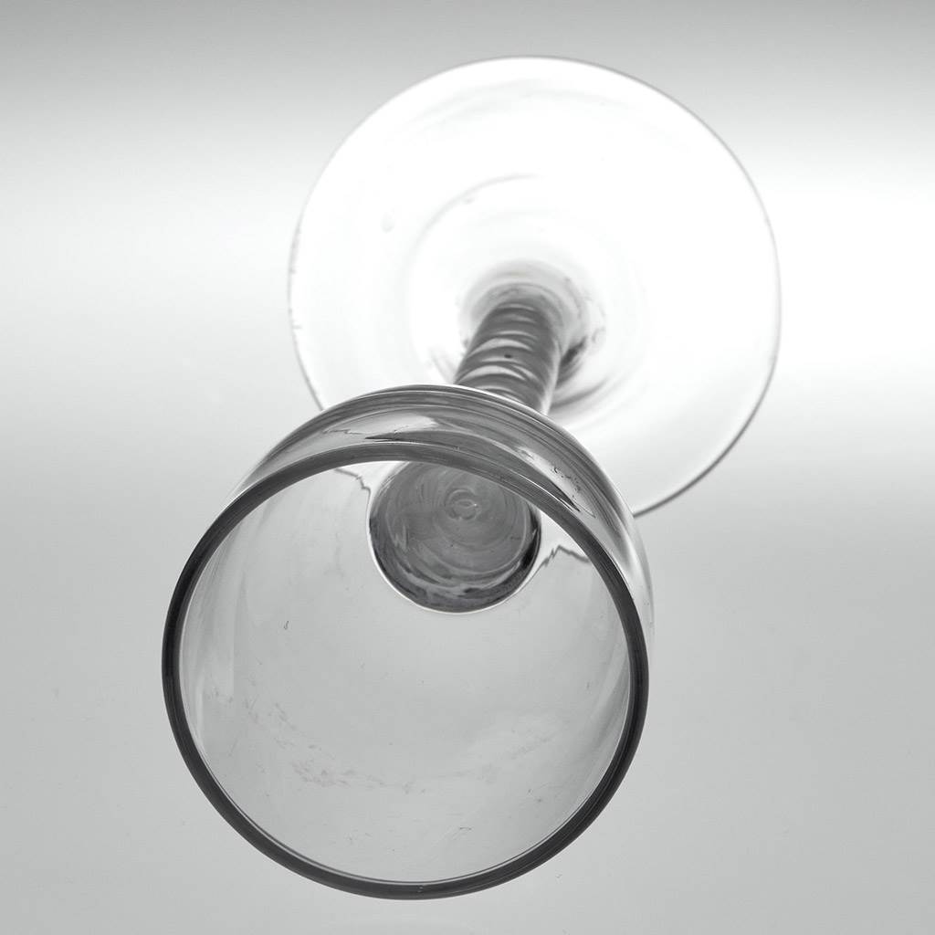 18th Century Opaque Twist Wine Glass c1760 - Image 5