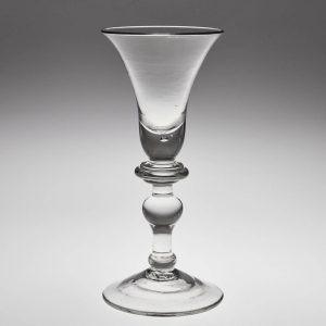 An 18th Century Baluster Wine Glass c1730
