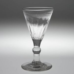 A Georgian Petal Moulded Gin Glass c1780