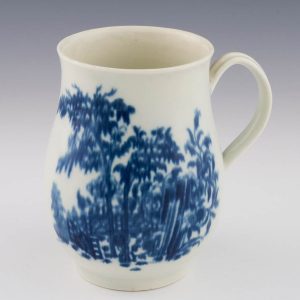 Worcester First Period Baluster Shaped Mug - Plantation Print Pattern c1765