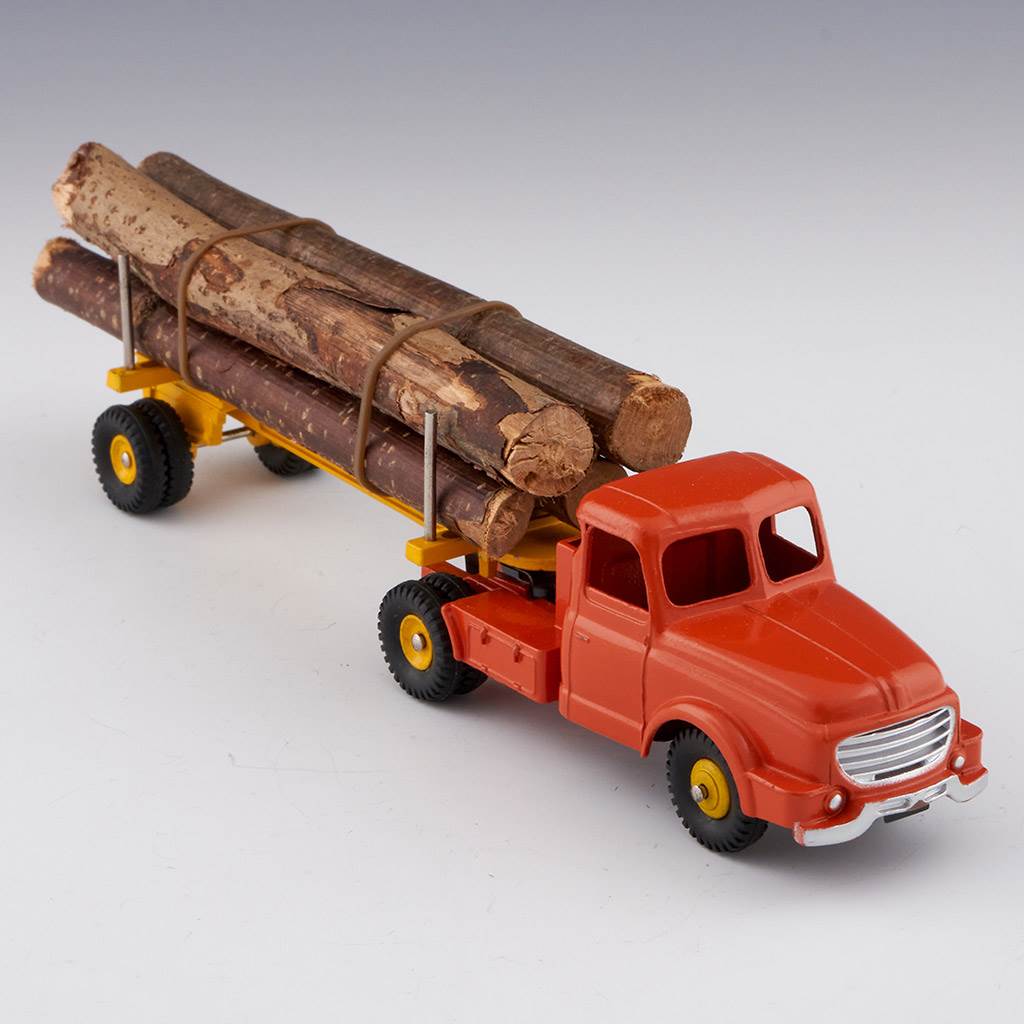 camion Willem Fardier avec remorque porte troncs Dinky Supertoys N°36A de 1958