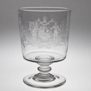 Monumental Serving Rummer Engraved for The Independent Order of Odd Fellows c1835