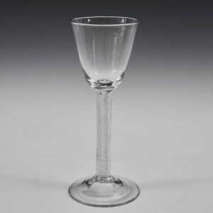 A Multi Series Air Twist Wine Glass c1750