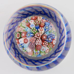 A Baccarat Mushroom Torsade Paperweight c1850