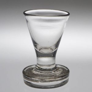 18th Century Flanged Foot Firing Glass c1780