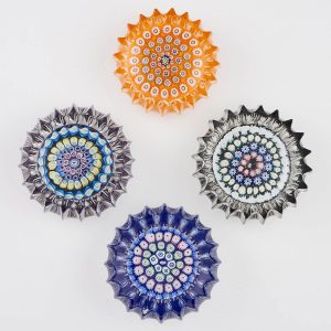 A Set Of Fours John Deacons & St Kilda Paperweights c1990