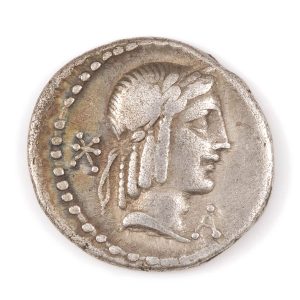 Roman, L. Calpurnius Piso Frugi, Silver Denarius c.90BC