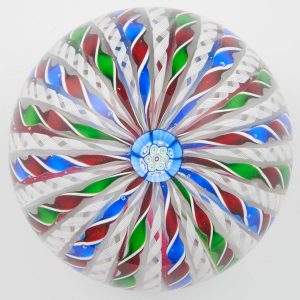 A John Deacons Magnum Millefiori Crown Paperweight 2003