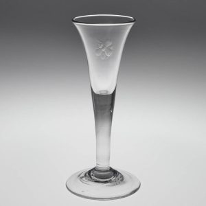 A Rare Form Georgian Gin Glass c1750