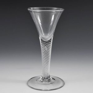 Georgian Air Twist Wine Glass c1750