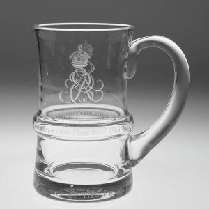 Limited Edition Edward VIII Coronation Glass Tankard c1937