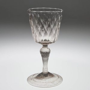 Early French Facon De venise Wine Glass c1720