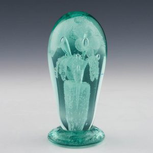 A Victorian  Controlled Bubble Flower Pot Paperweight Dump c1880